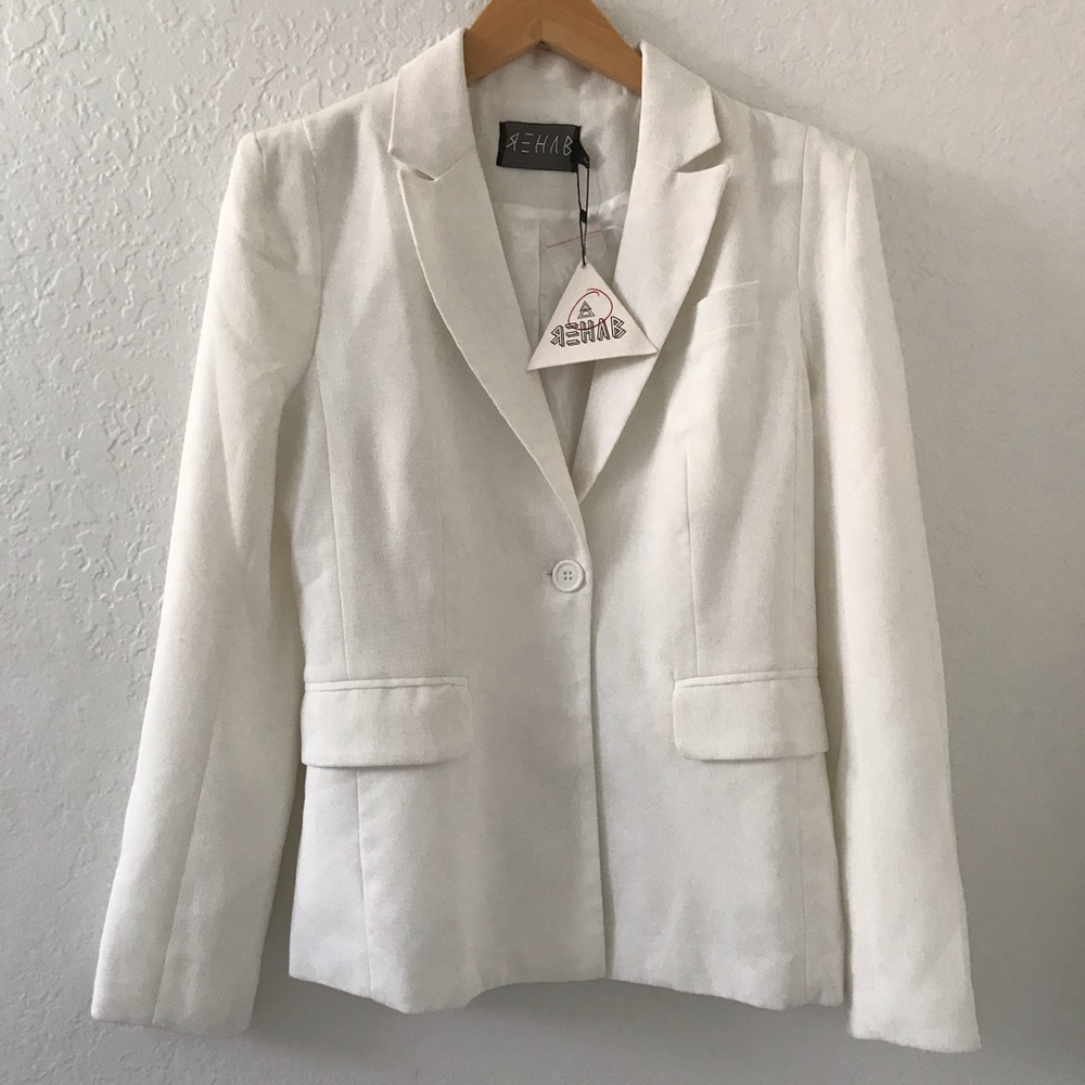 NWT Rehab White Blazer